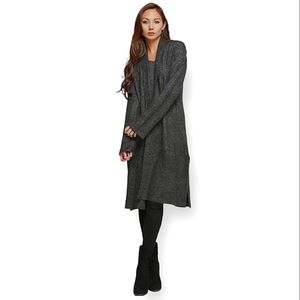 3/$25 Heather Black Soft Duster Cardigan with Pockets